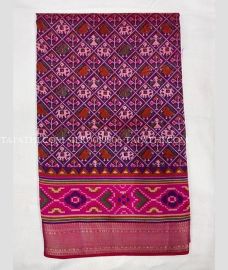 Deep Pink and Pink silk sarees with All over Pochampally design - SILK0019606