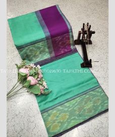 purple and azure blue colour silk sarees with All over design - SILK0019630