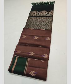 light purple colour soft silk kanchipuram sarees with All over Buttas design