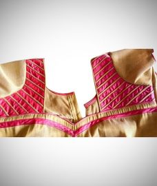 Designer blouse with patch work