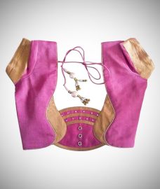 Designer Blouse With Gold Patch Work