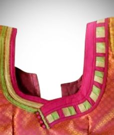 Pattu Designer Blouse With Patch Work