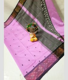 pink colour tripura silk sarees with all over nakshatra buttas design