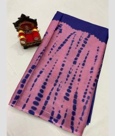 Baby Pink and Navy Blue uppada cotton sarees with All over design