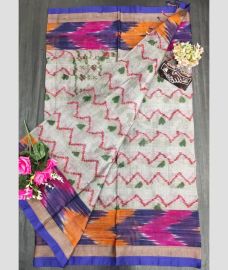 cream colour uppada cotton sarees with Kanchi Border design