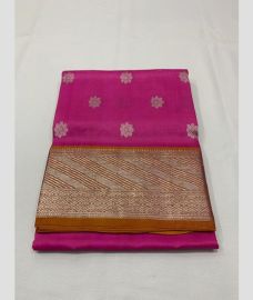 purple colour venkatagiri pattu sarees with All oer Buttas design
