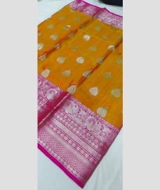olive and silver colour venkatagiri pattu sarees with All over Buttas design