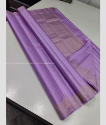 Lavender and Lite Grey color kanchi pattu handloom saree with all over buties with 1g pure jari unique border design -KANP0013376
