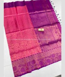Rani Pink and Dark Pink color soft silk kanchipuram sarees with zari border saree design -KASS0000184
