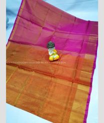 Mango Yellow and Pink color Uppada Tissue handloom saree with kaddy border saree design -UPPI0000297