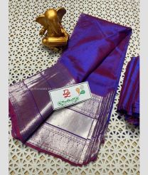 Purple and Magenta color mangalagiri pattu sarees with kanchi border design -MAGP0026728