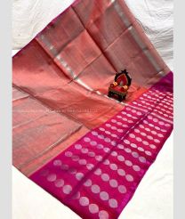 Maroon and Magenta color Uppada Tissue handloom saree with all over big buties saree design -UPPI0000331