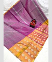 Magenta and Golden color Uppada Tissue handloom saree with all over big buties saree design -UPPI0000329