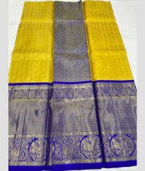 Yellow and Royal Blue color kanchi Lehengas with all over designed -KAPL0000149