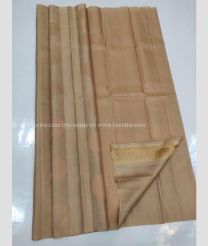 Dark Grey color kanchi pattu handloom saree with border less sarees design -KANP0005806