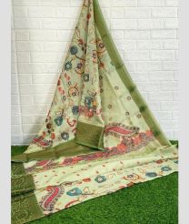 mehndi green color chenderi soft silk sarees with printed design saree -CNSS0000004