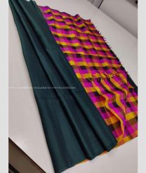 Blue Jay and Pink color soft silk kanchipuram sarees with plain with hand woven unique pattern design -KASS0000588