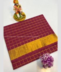 Carbon Pink and Golden color kuppadam pattu sarees with jari border design -KUPP0097408