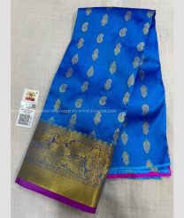 Blue and Pink color kanchi Lehengas with all over buties design -KAPL0000201