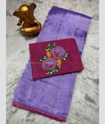 Purple and Magenta color mangalagiri pattu sarees with all over lines work design -MAGP0026623