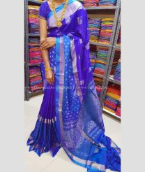 Royal Blue and Copper color uppada pattu sarees with all over nakshtra buttas design -UPDP0022089