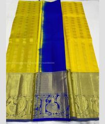 Yellow and Blue color kanchi Lehengas with all over buties design -KAPL0000153
