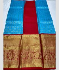 Blue and Red color kanchi Lehengas with all over buties with kanchi border design -KAPL0000163