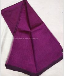 Magenta color mangalagiri pattu handloom saree with plain pattu saree design -MAGP0013925