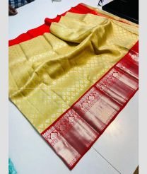 Mustard Yellow and Red color kanchi Lehengas with all over design -KAPL0000140