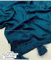 Windows Blue color silk sarees with all over floral design -SILK0017754