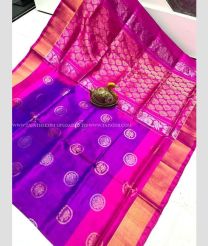 Magenta and Pink color uppada pattu sarees with all over buttas design -UPDP0022002