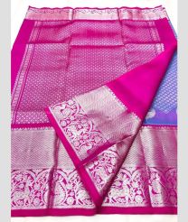 Lite Purple and Pink color venkatagiri pattu handloom saree with all over kalanjali design -VAGP0000800