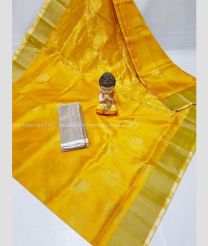 Golden Yellow and Acid Green color uppada pattu handloom saree with All over Buttas Design-UPDP0014087