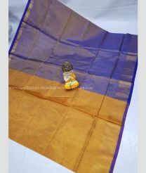 Mango Yellow and Purple color Uppada Tissue handloom saree with kaddy border saree design -UPPI0000292