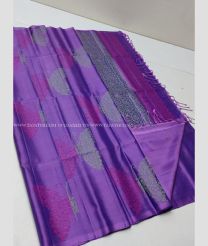 Purple color soft silk kanchipuram sarees with all over buttas design -KASS0001041