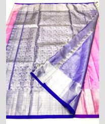 Baby Pink and Purple color venkatagiri pattu handloom saree with all over jari design -VAGP0000581