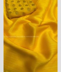 Mango Yellow color Chiffon sarees with plain saree design -CHIF0000191
