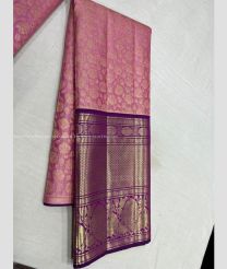 Peach and Purple color kanchi Lehengas with zari border design -KAPL0000099