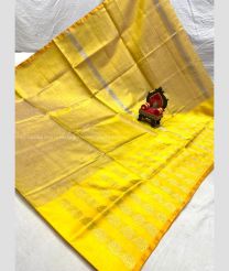 Golden and Yellow color Uppada Tissue handloom saree with all over big buties saree design -UPPI0000325