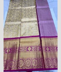 Cream and Purple color kanchi Lehengas with all over jari woven design -KAPL0000192