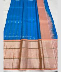 Blue and Copper color kanchi Lehengas with all over jari design -KAPL0000183