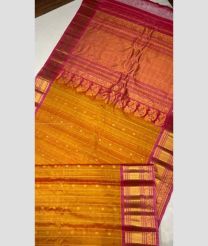Bronze and Dust Pink color gadwal sico handloom saree with all over checks and buties with kanchi border design -GAWI0000738