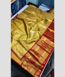 Yellow and Red color kanchi Lehengas with zari border design -KAPL0000115