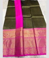 Black and Pink color kanchi Lehengas with all over jari woven design -KAPL0000194