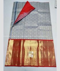 Grey and Red color kanchi Lehengas with zari border design -KAPL0000062