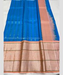 Lite Blue and Lite Copper color kanchi Lehengas with all over jari design -KAPL0000224