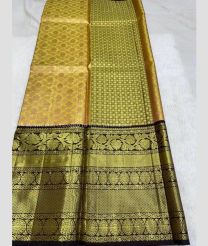 Mustard Yellow and Black color kanchi Lehengas with all over jari design -KAPL0000228