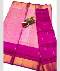 Rose Pink and Deep Pink color uppada pattu sarees with all over nakshtra buttas design -UPDP0022208