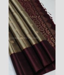 Sage and Scarlet color soft silk kanchipuram sarees with all over buties design -KASS0000999