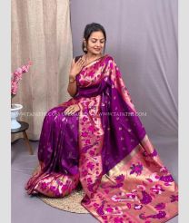 Magenta and Pink color paithani sarees with brocket design with minakari broder -PTNS0005078